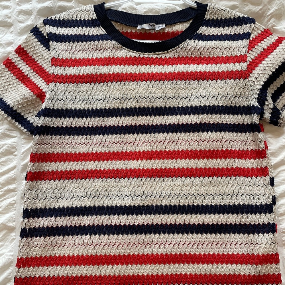 Zara knitted tee shirt